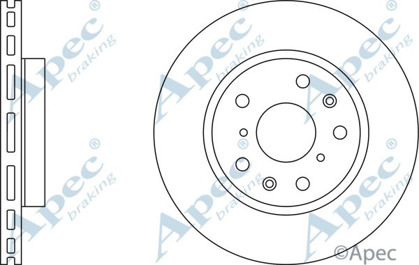 APEC BRAKING stabdžių diskas DSK2486